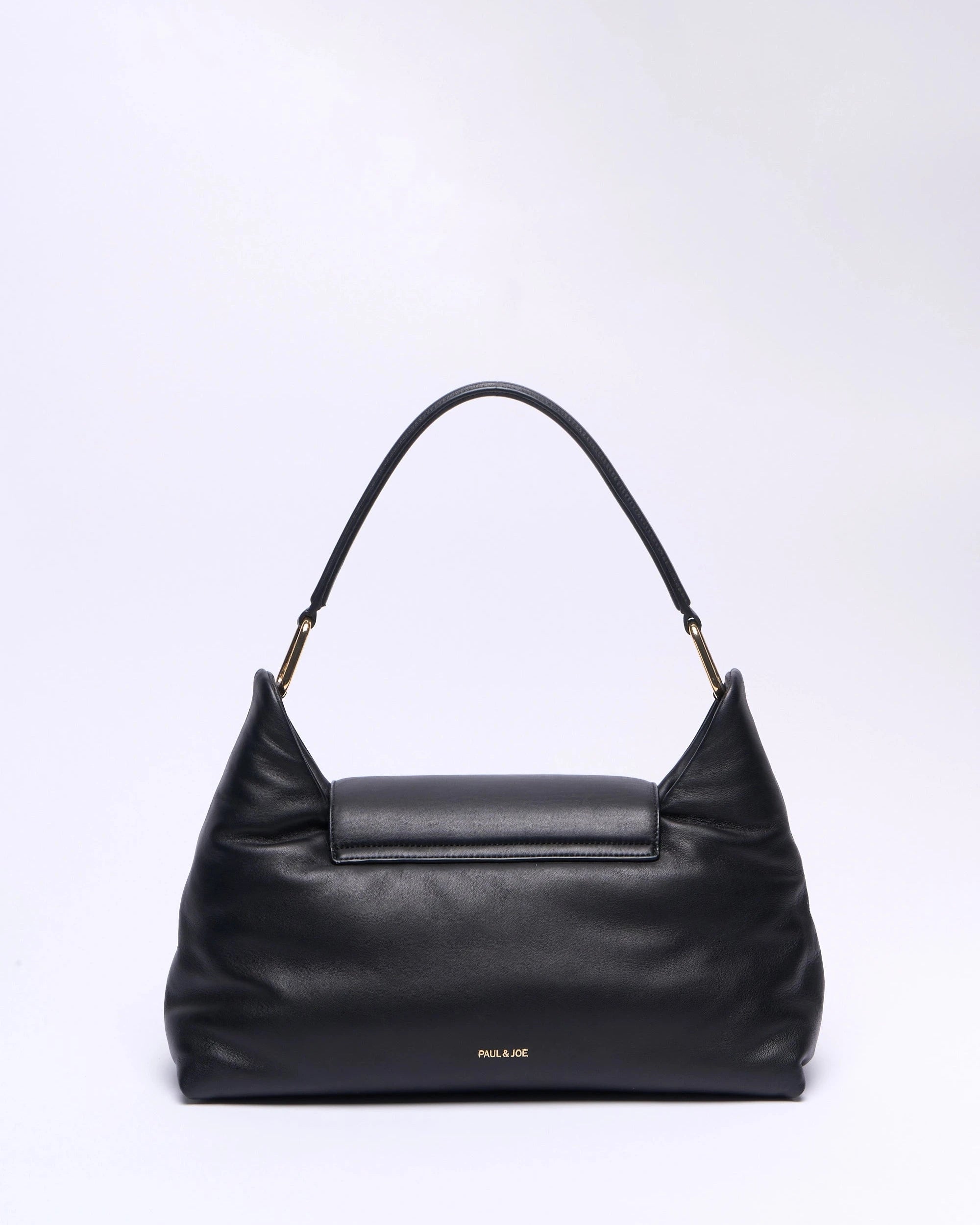 Paul & Joe Leandra sac épaule cuir agneau noir