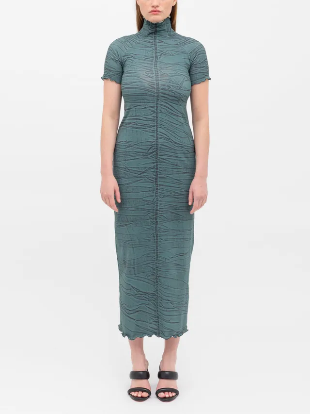 Ester Manas Dresses Cotton Jersey Print robe longue Dark Shibori