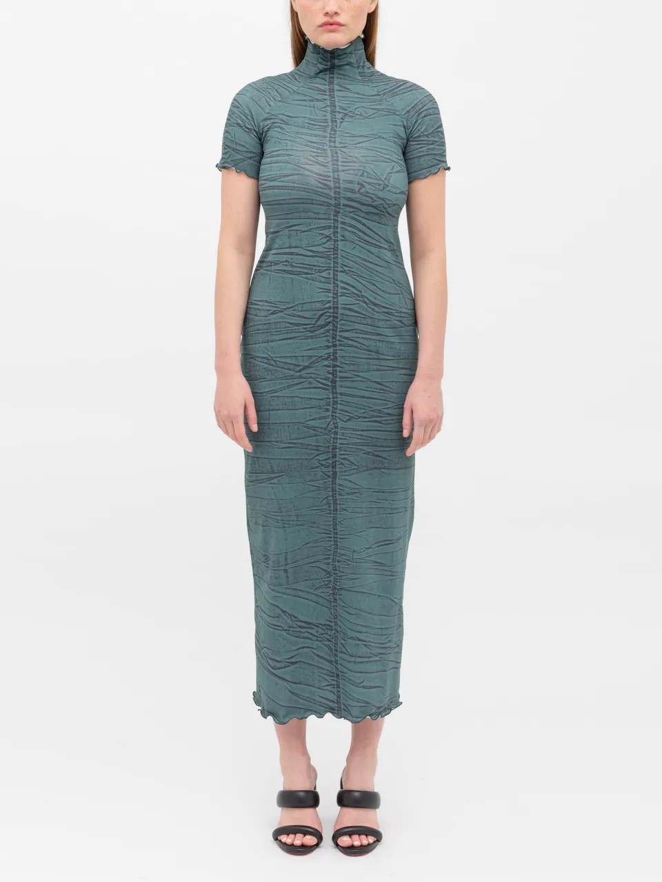 Ester Manas Dresses Cotton Jersey Print robe longue Dark Shibori