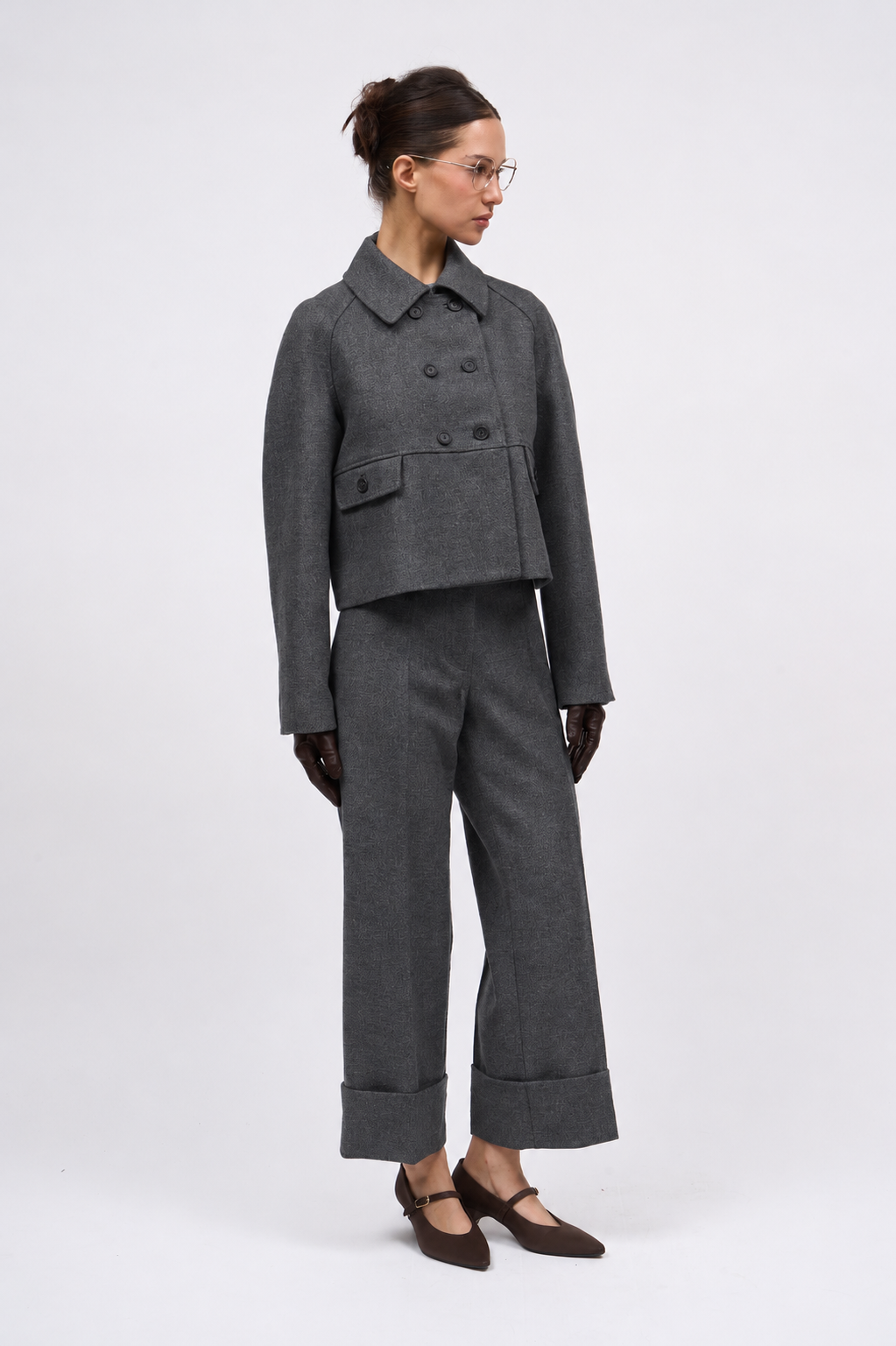 Paul & Joe Tailoring Bigboy pantalon laine anthracite