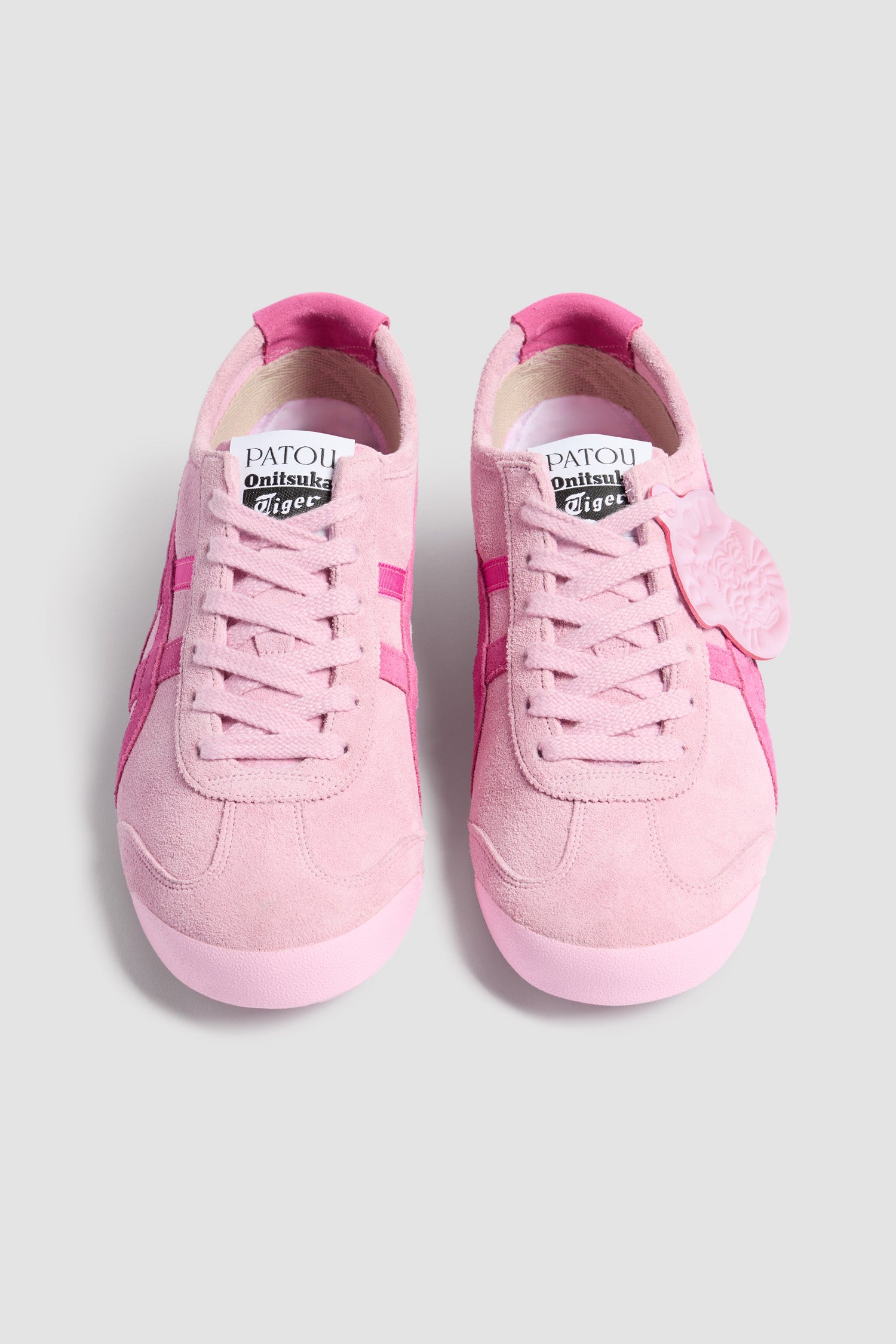 Patou x Onitsuka Tiger Mexico 66 basket suède rose