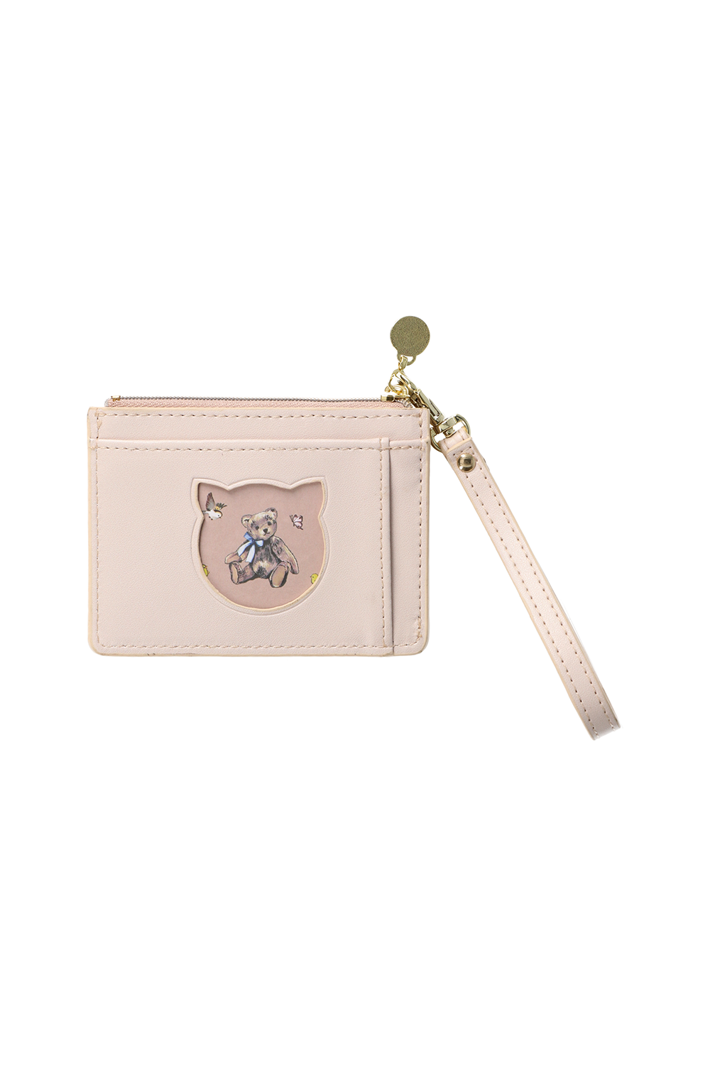 Paul & Joe porte-cartes oursons peluche beige