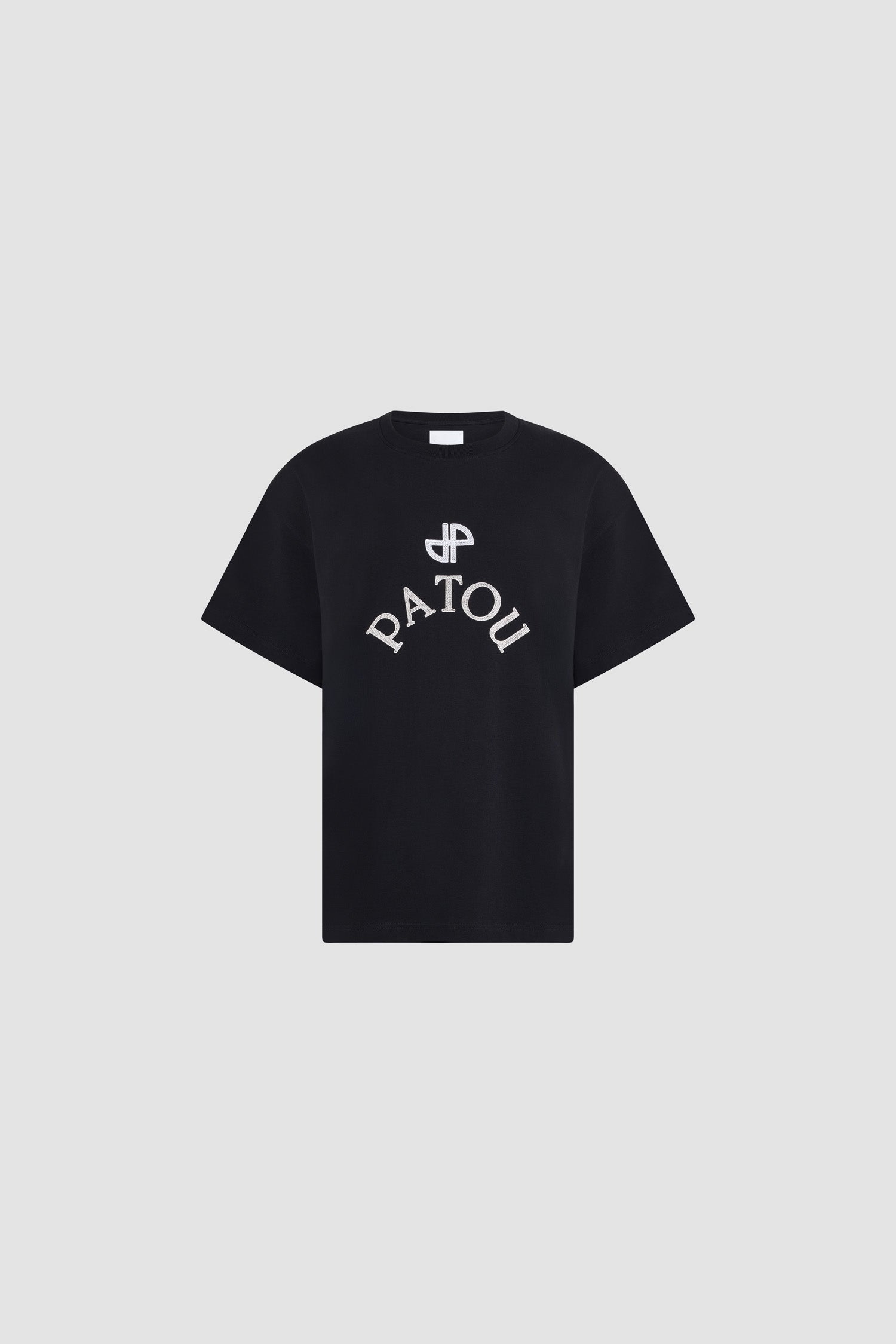 Patou P26JE2059990999B t-shirt oversize noir coton bio