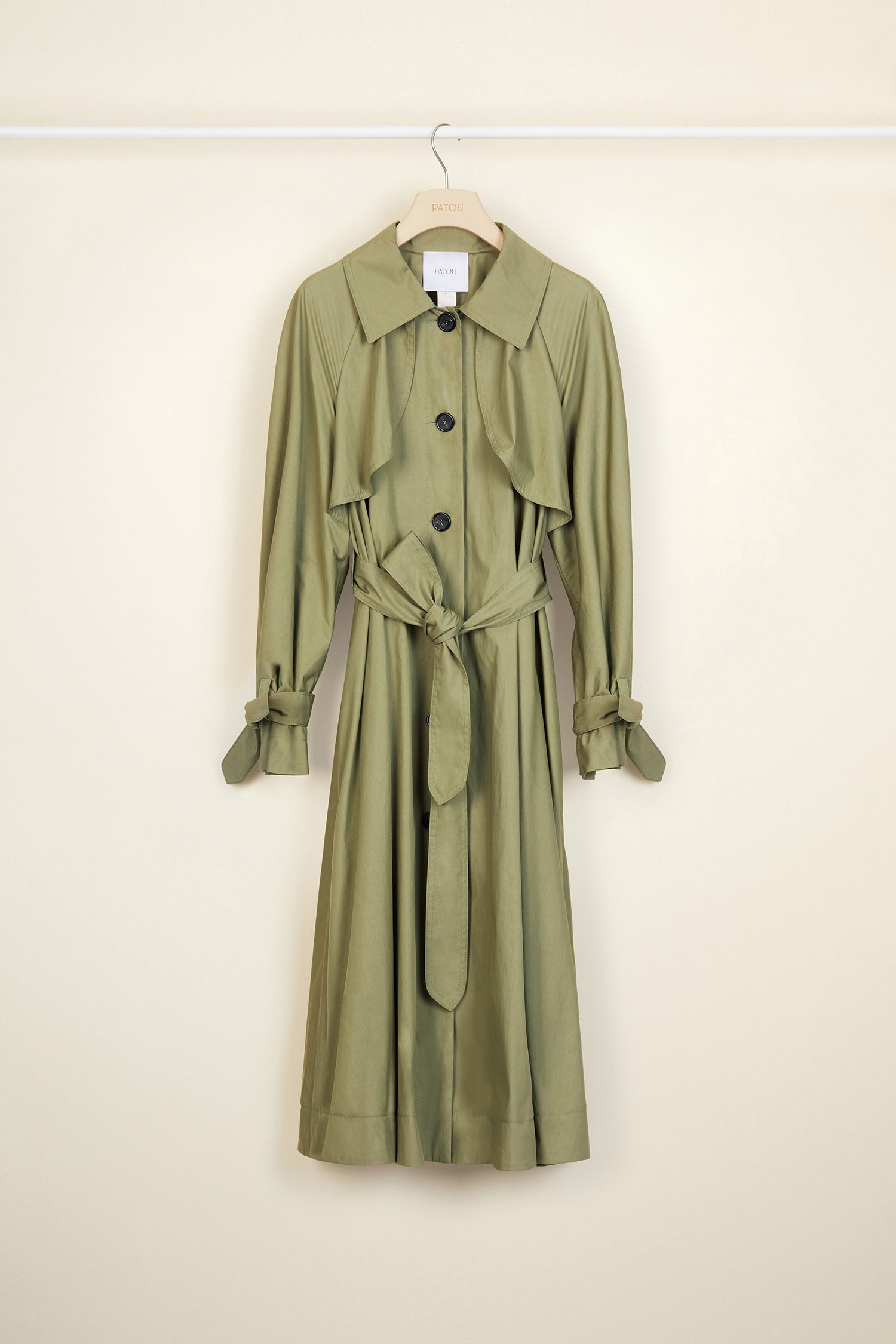 Patou OU005 trench gabardine coton kaki 34-44