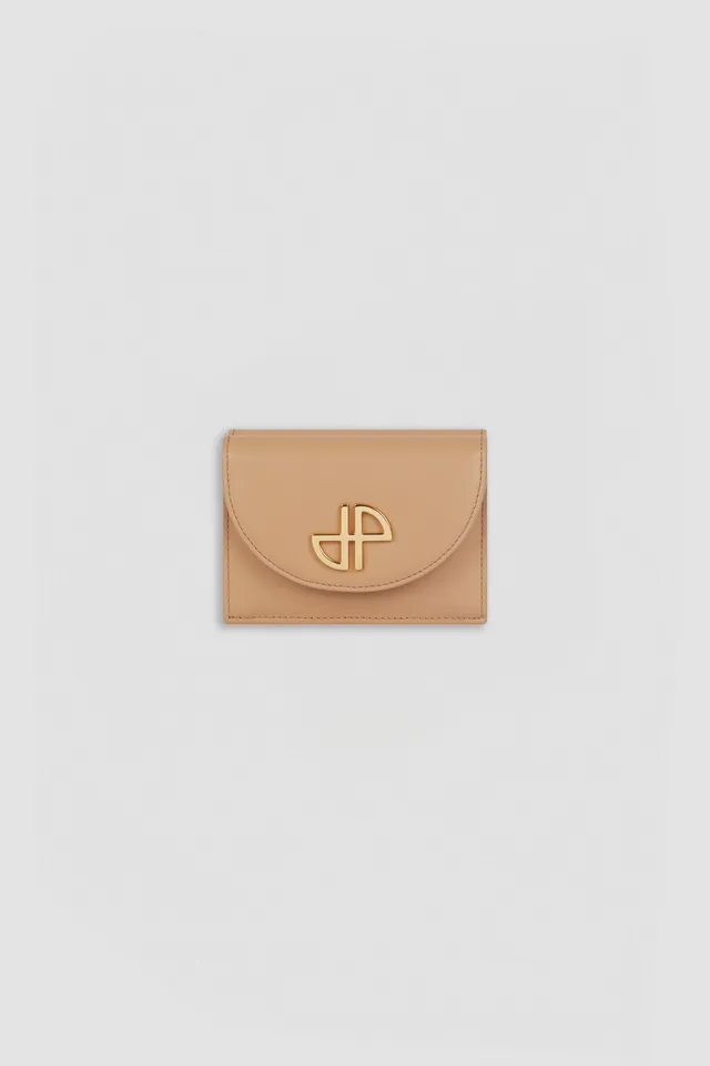 Patou P24SL0025100113B portefeuille beige cuir JP