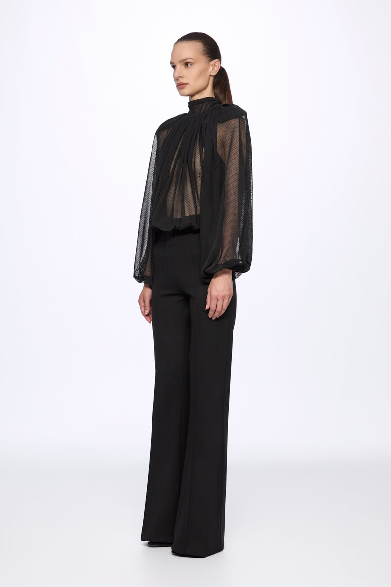 ATU Body Couture Trousers Pantalon Droit Noir Taille Haute