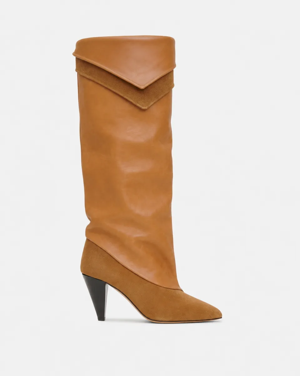 Isabel Marant Lezra bottes cognac talon 7,5 cm