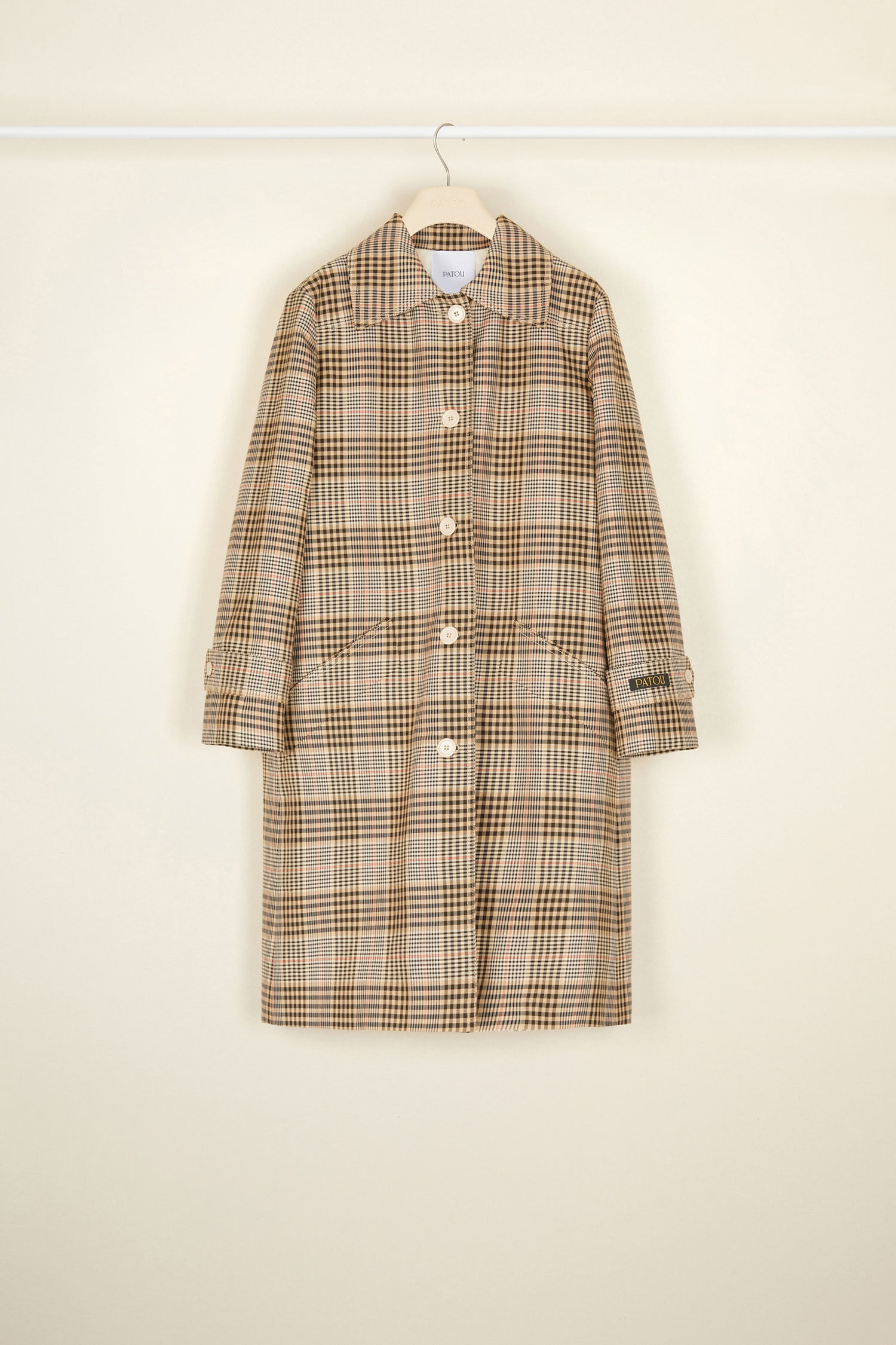 Patou CO004 manteau tartan coton doublé