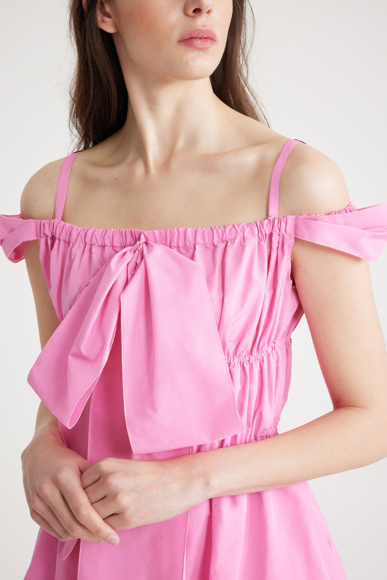 Patou P24DR1330011455P robe midi faille rose