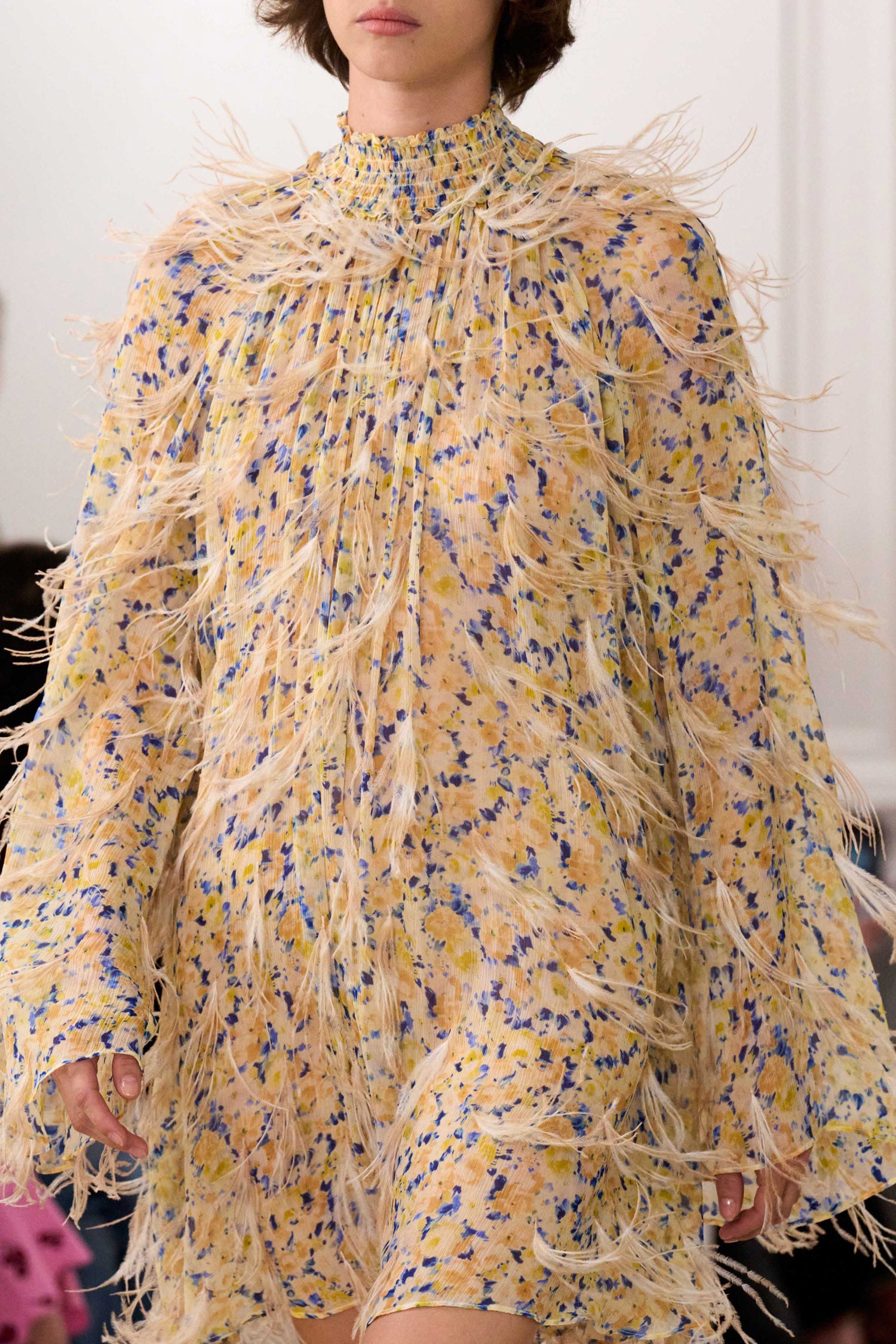 Ulla Johnson Miriam robe mini soie Daffodil