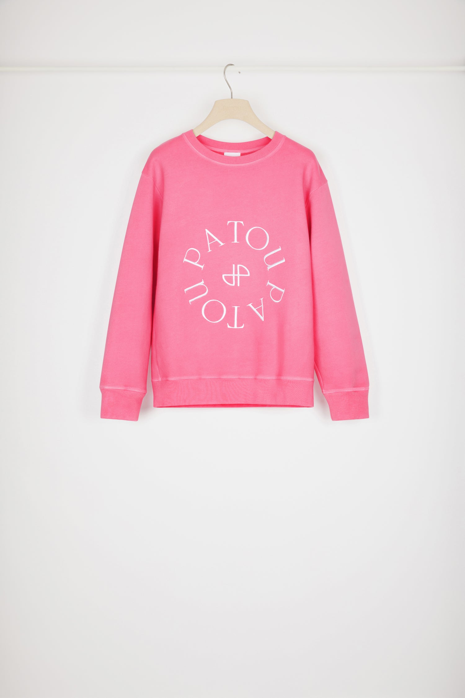 Patou JE070 sweatshirt coton bio rose Begonia Pink