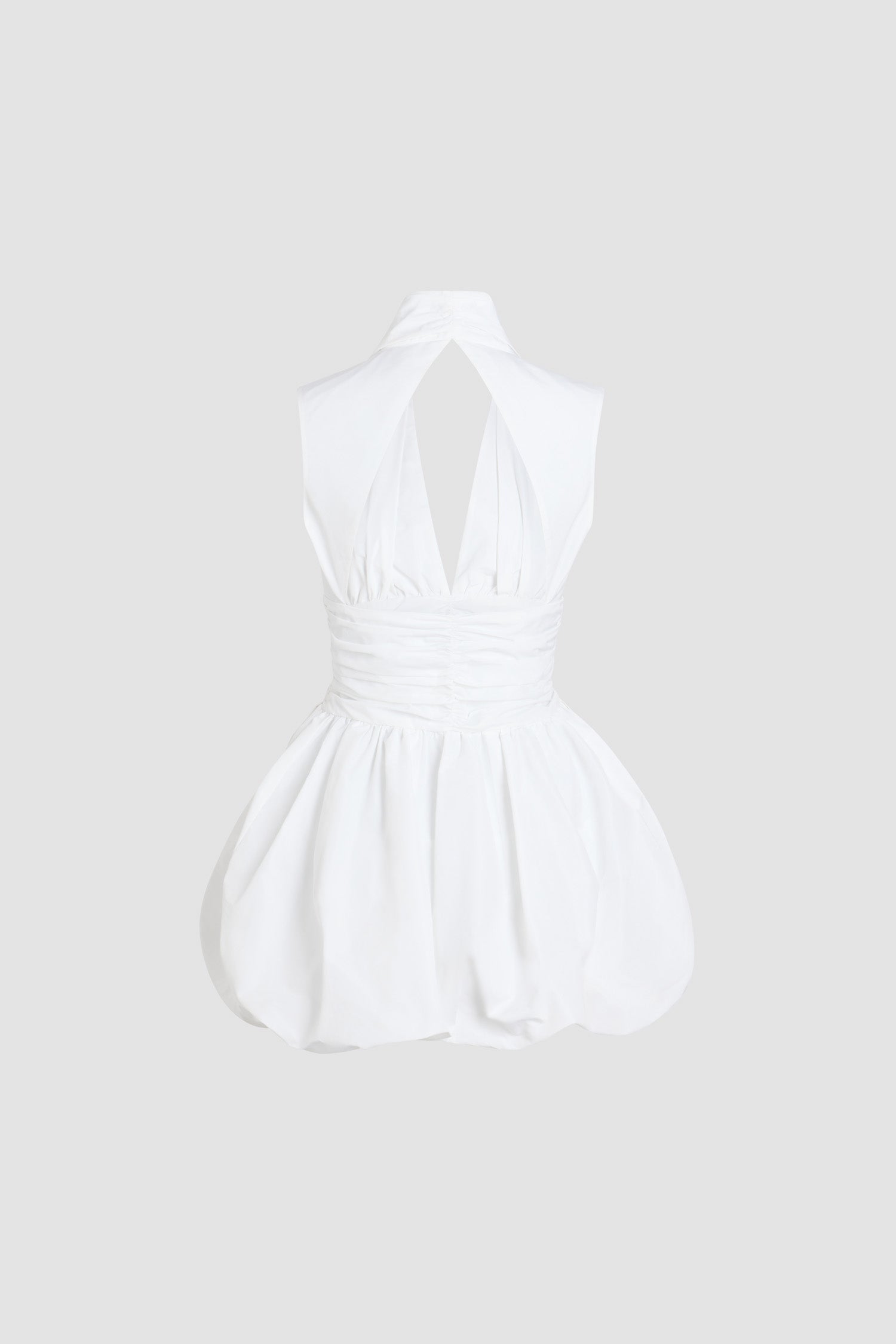 Patou Robe Mini Dos Nu Faille Recyclée Blanche DR176