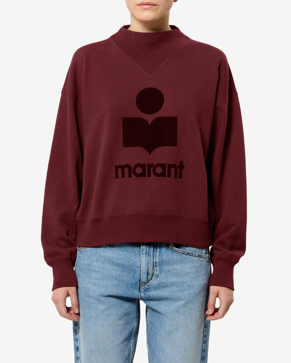 Isabel Marant Sweatshirts Sweat Moby Coton Bordeaux 36