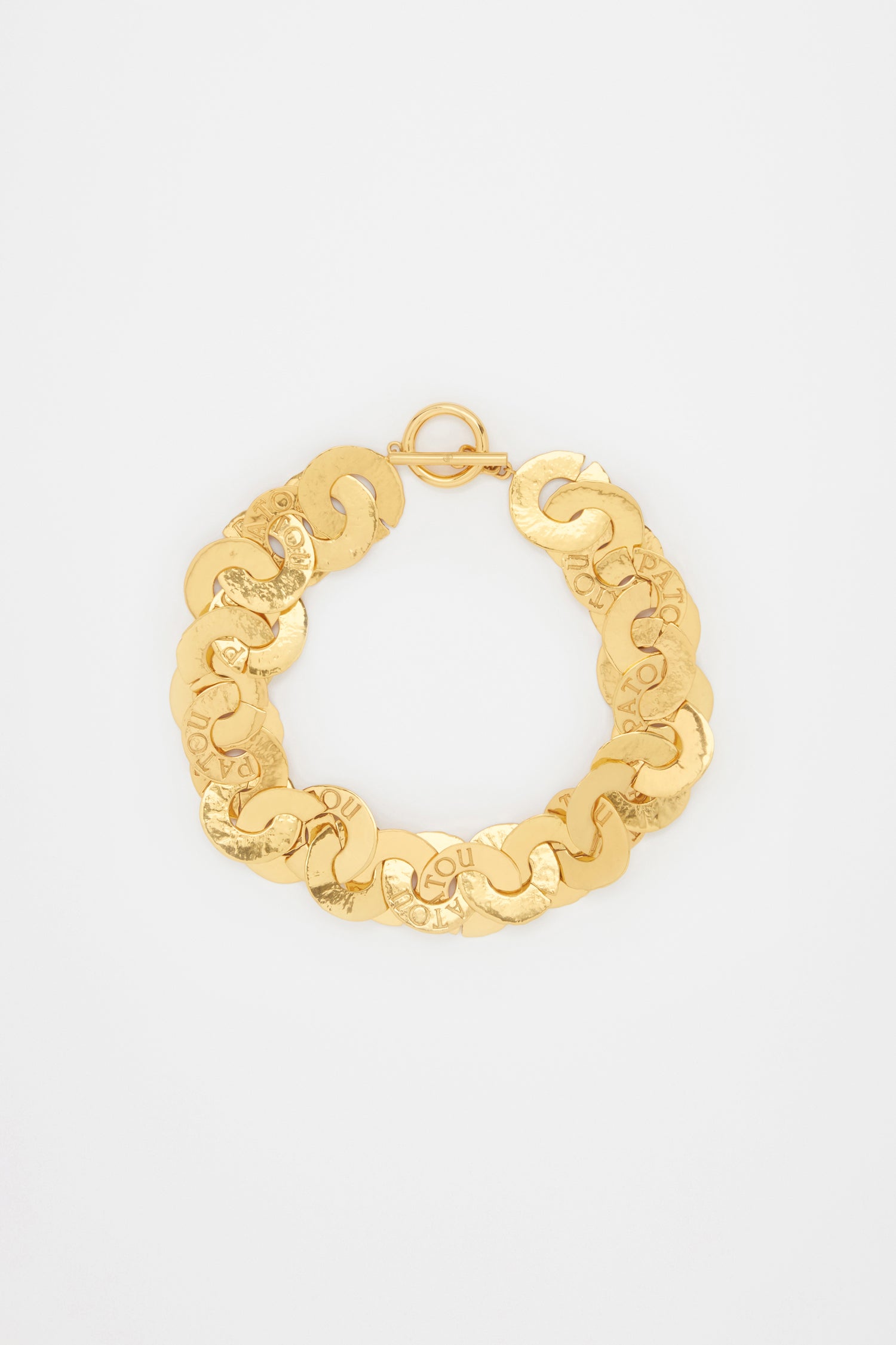 Patou Coin choker collier Gold laiton doré TU