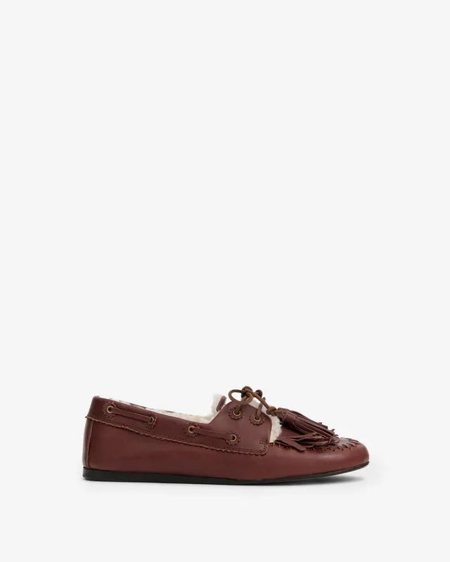 Isabel Marant Fersi MC0038FB mocassins marron shearling
