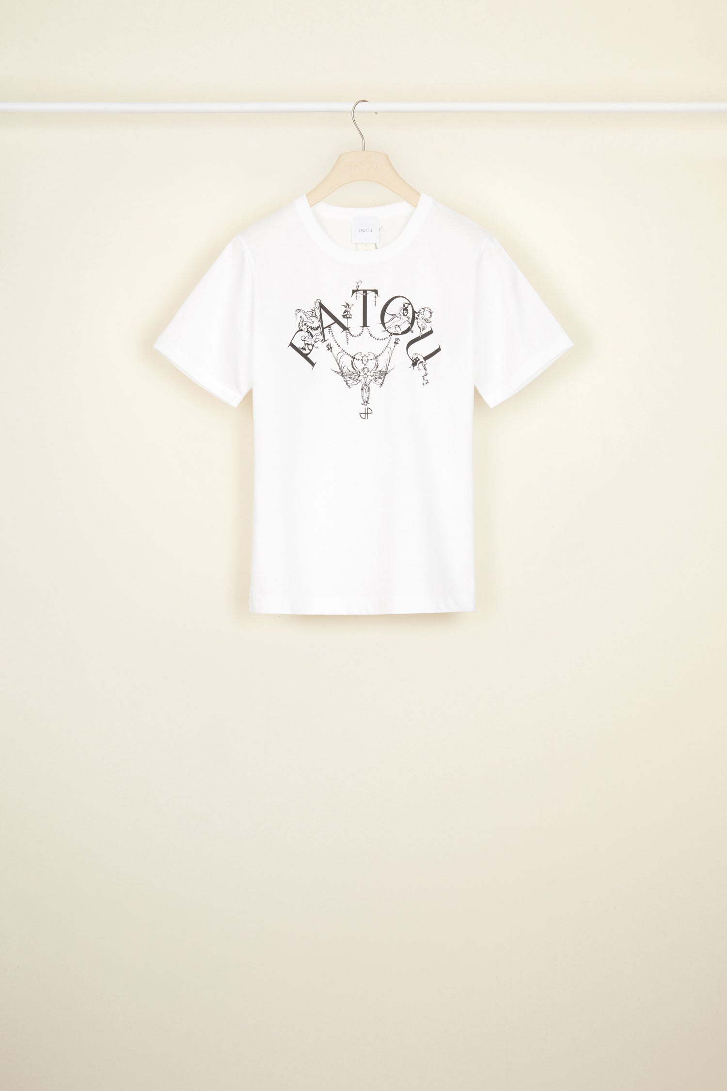 Patou Stories and Tales JE0449999001W t-shirt blanc coton bio