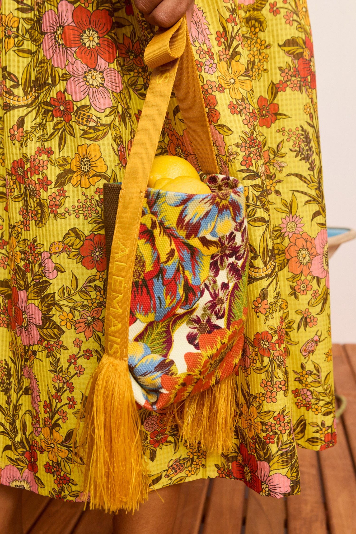 Alemaïs Charlie sac bandoulière mini toile imprimé