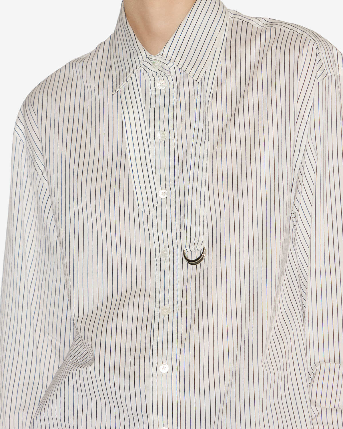 Isabel Marant Aurora CH0262FA chemise oversize rayée