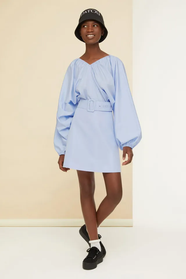 Patou DR084 Robe coton bio Aurora mini ceinture