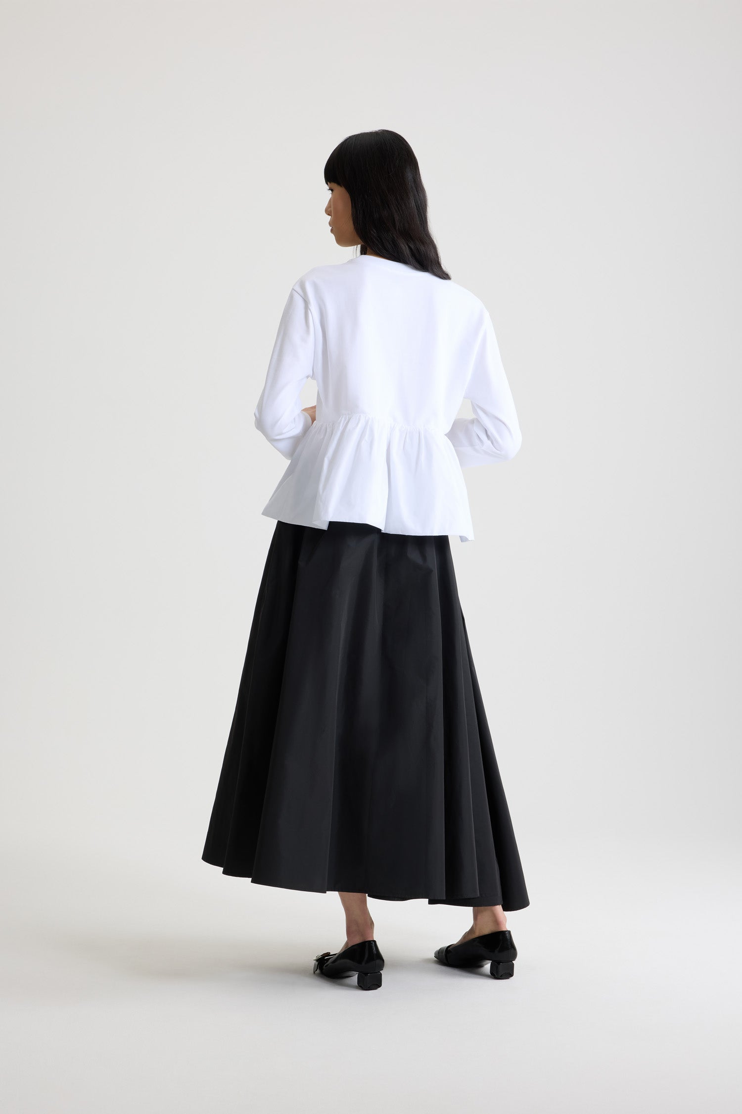 Patou JE191 t-shirt coton bio blanc volant