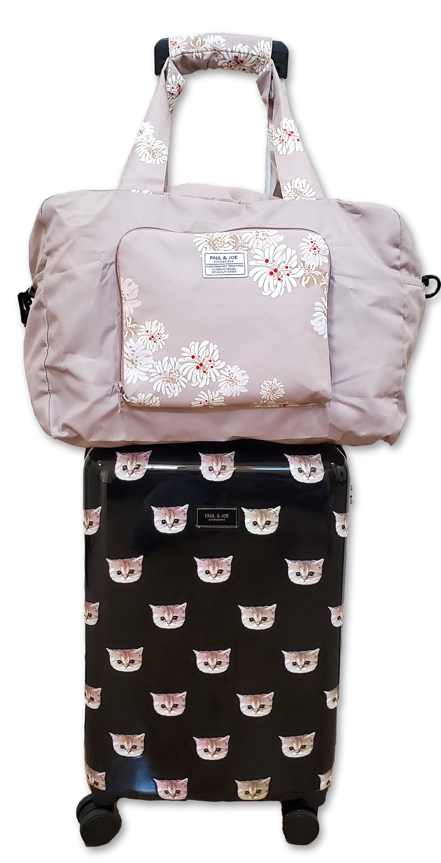 Paul & Joe Voyage grand sac beige TU pliable chrysanthème