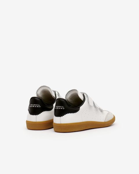 Isabel Marant Beth baskets cuir blanc scratch