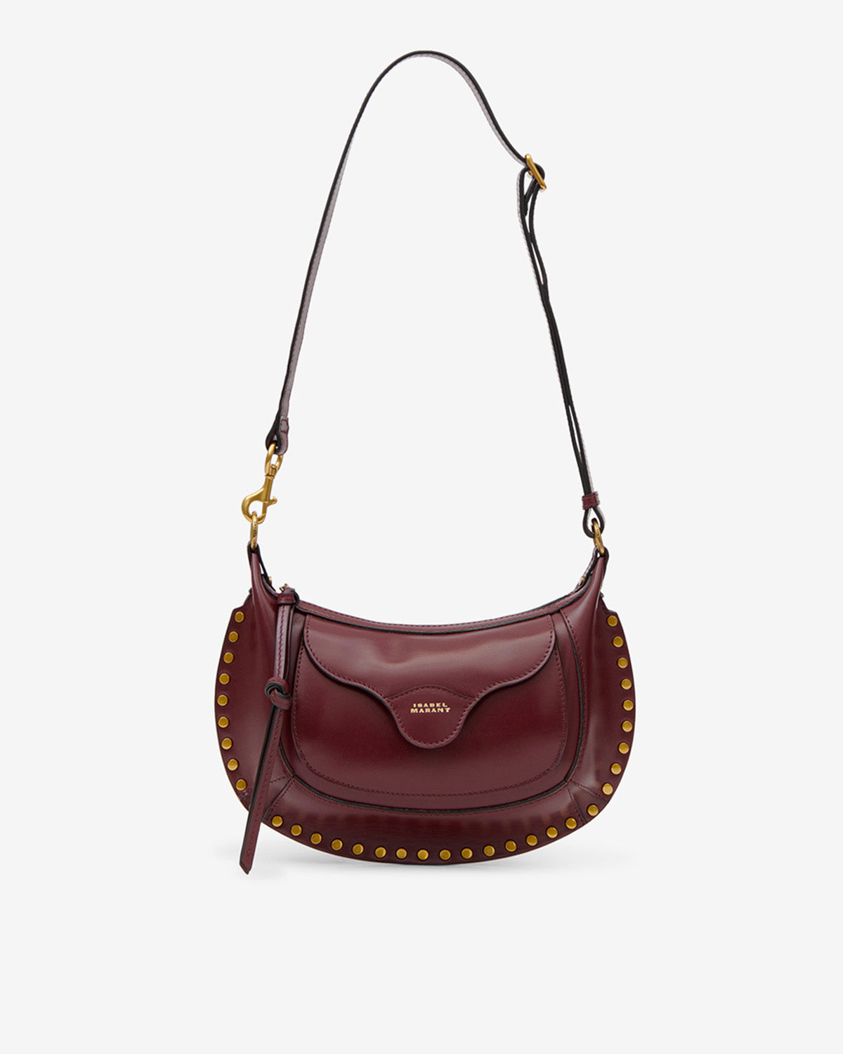 Isabel Marant Moon Pocket PP0511FA sac cuir bordeaux clouté