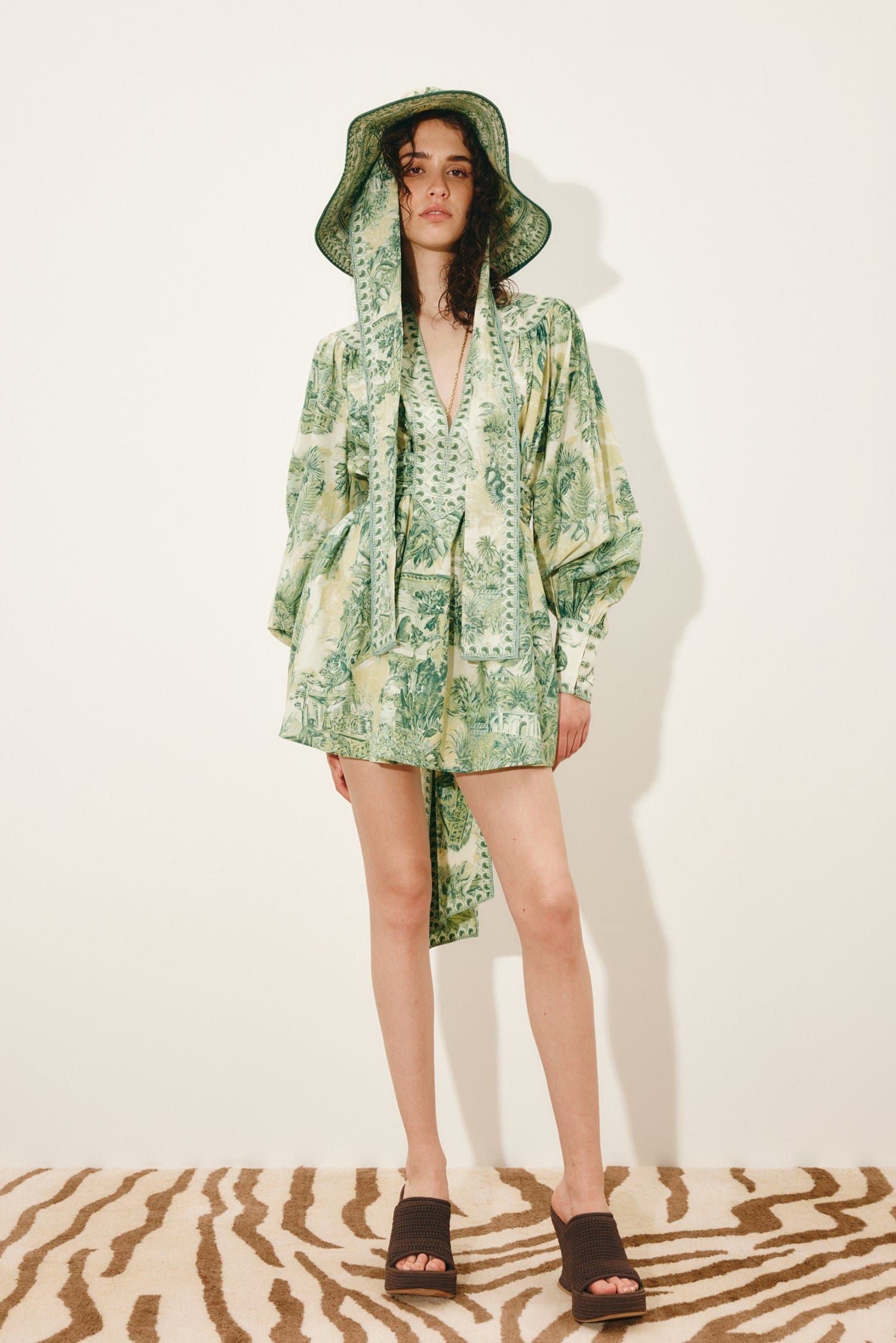 Alemaïs Sara Mini robe col V coton poches