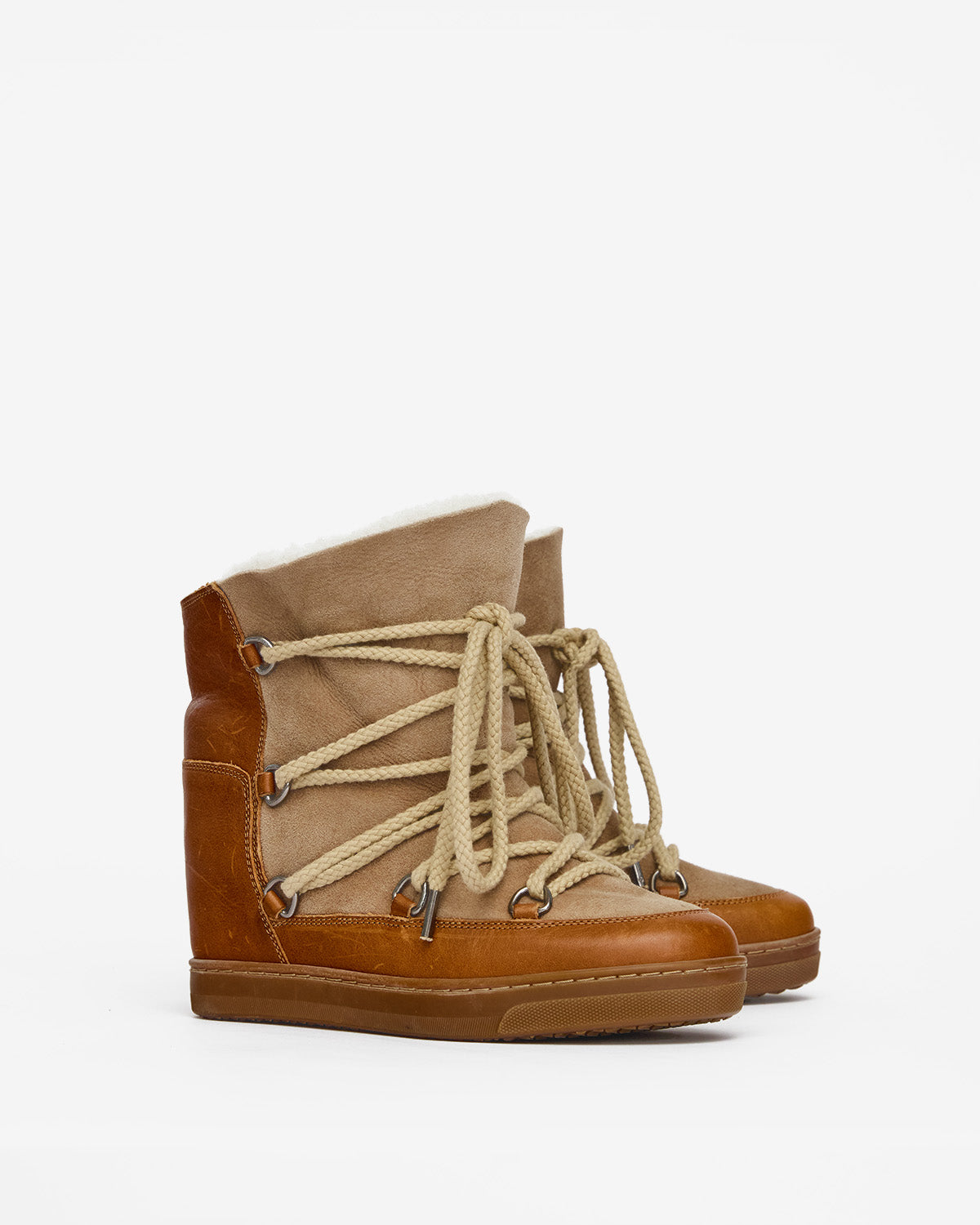 Isabel Marant Nowles bottines après-ski camel 4 cm