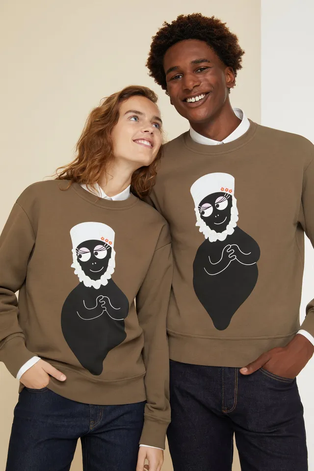 Patou JE047 sweat Barbamama bronze coton bio