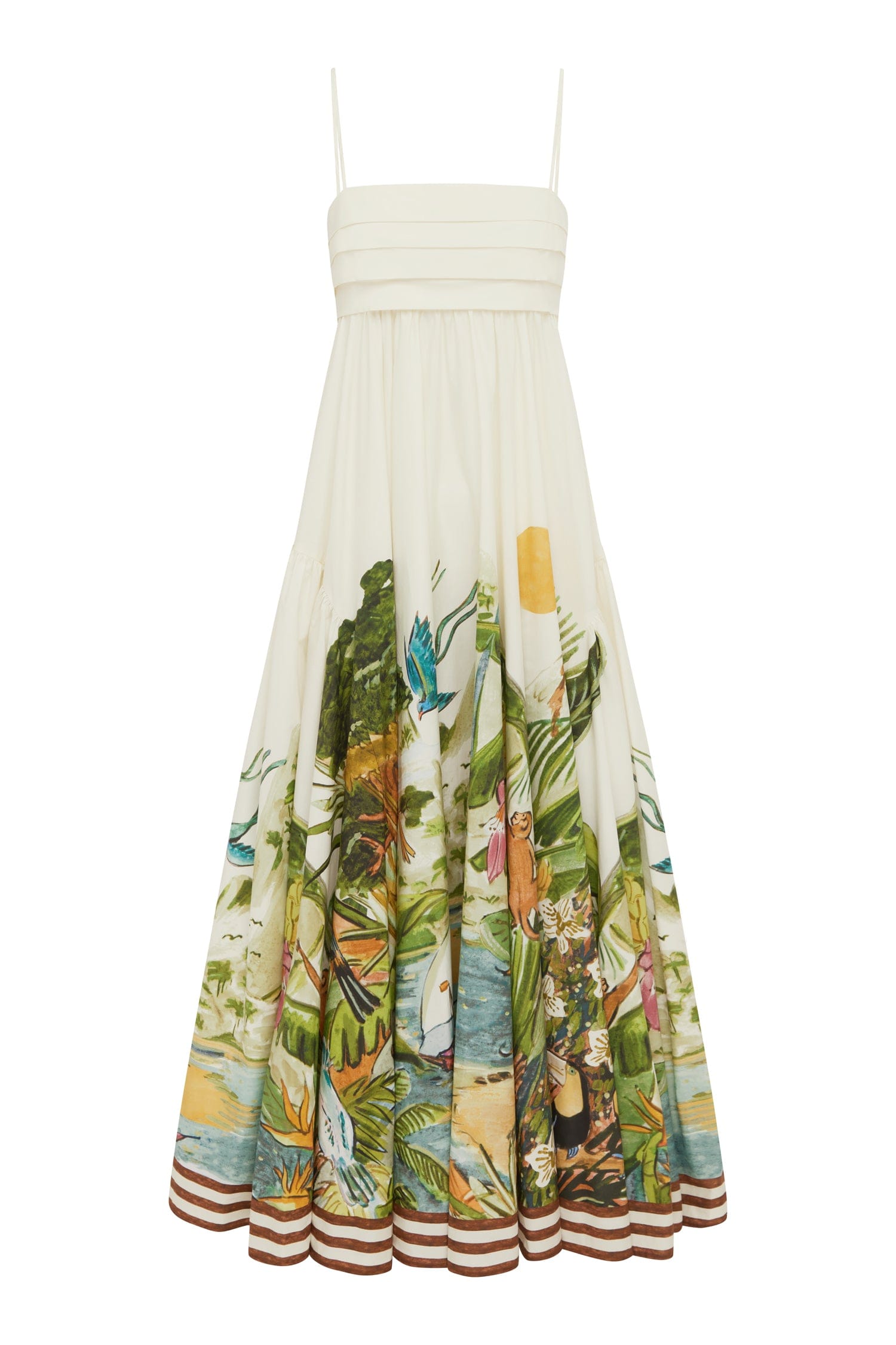 Alemäis Toucan Tango robe midi 6 coton bio imprimé