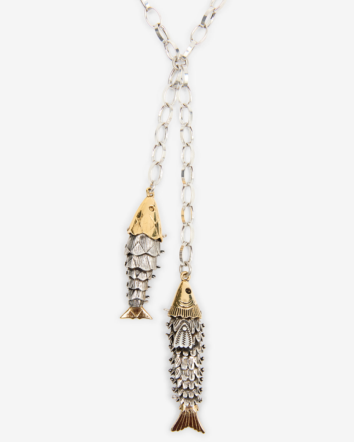 Isabel Marant River collier cravate poisson bicolore
