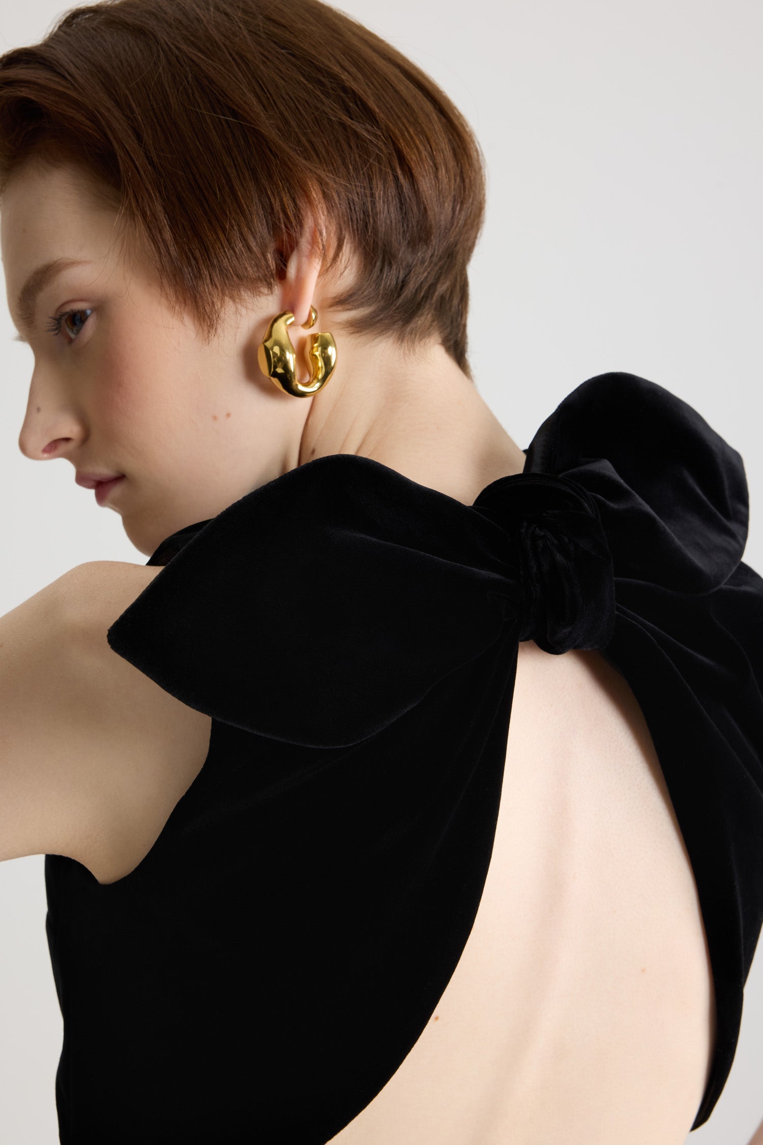 Patou TO161 top velours coton bio noir 36