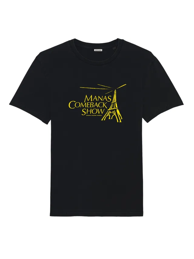 Ester Manas Miss you T-shirt tee-shirt noir coton bio