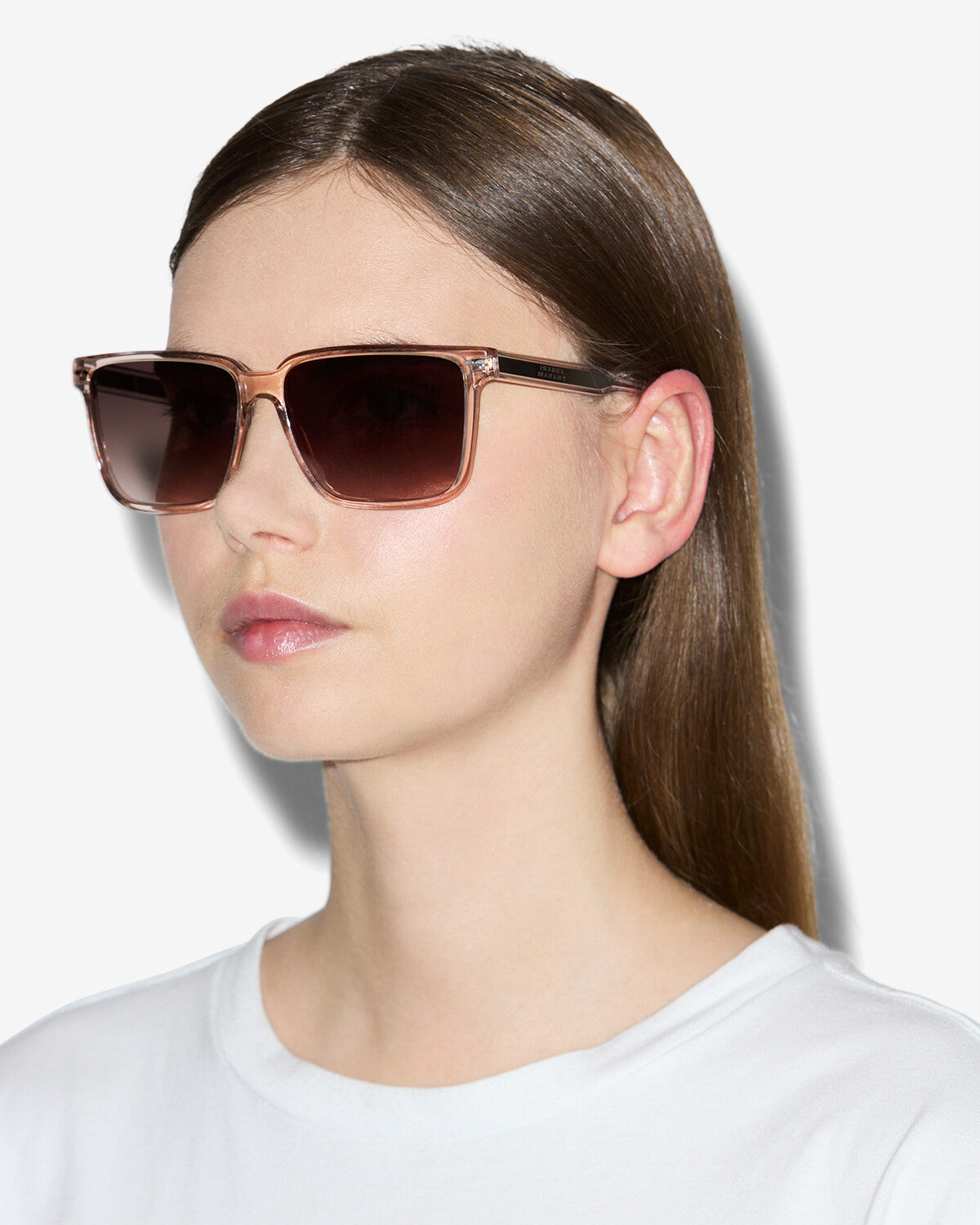 Isabel Marant Priya lunettes de soleil écaille rose marron