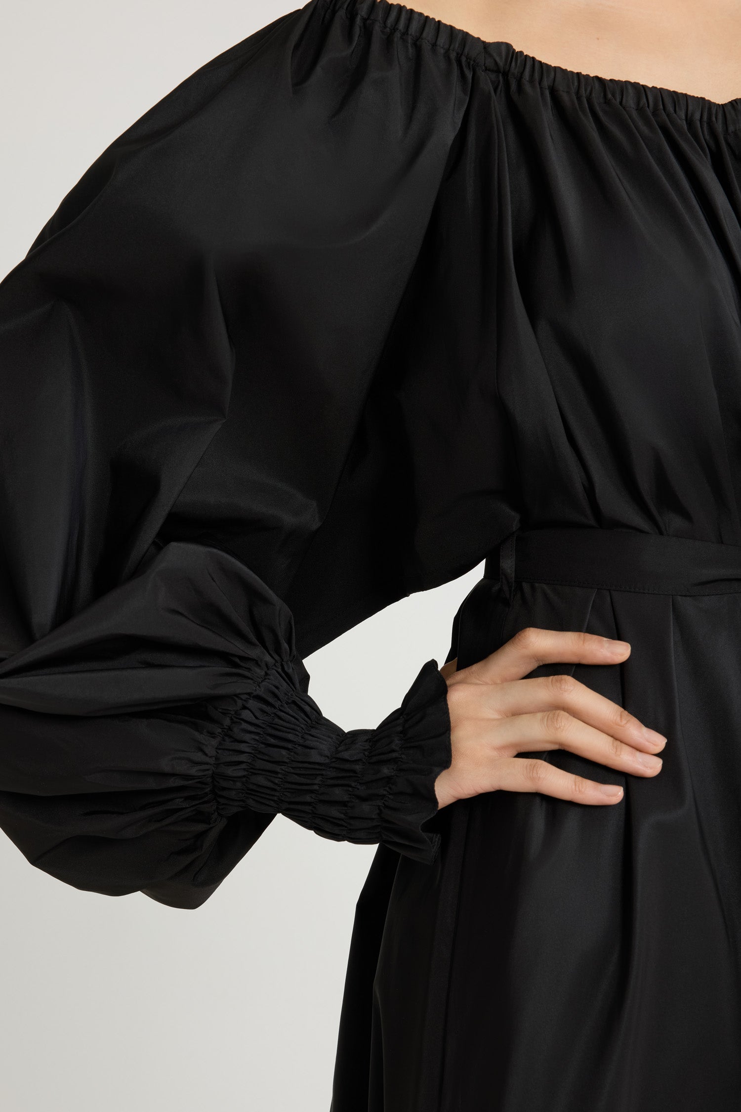 Patou E25DR1150011999B robe maxi faille noire