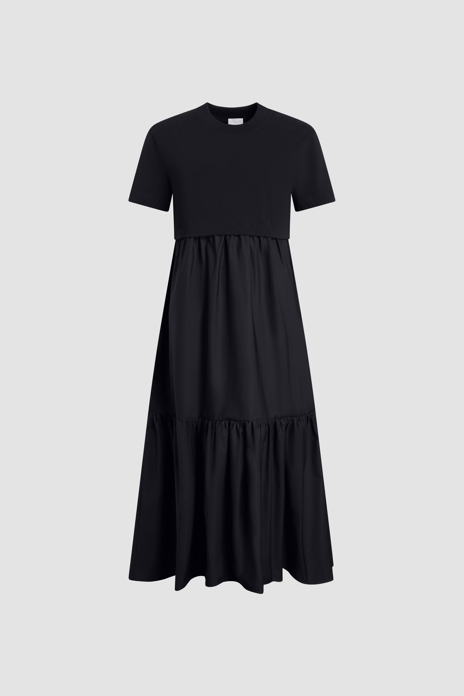 Patou P26JE2489990999B robe midi noire coton bio XS