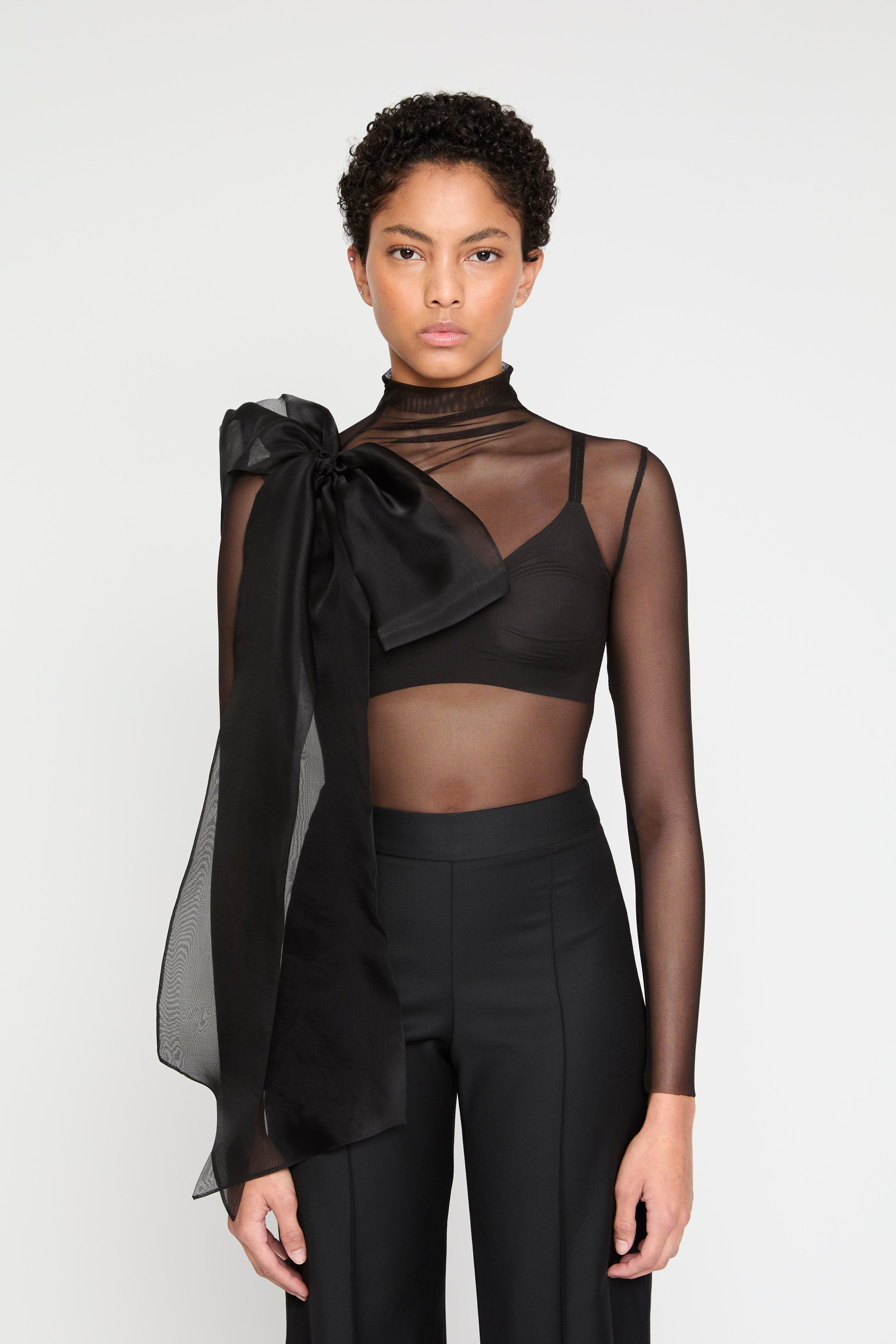 ATU Body Couture body tulle semi-transparent nœud taille S