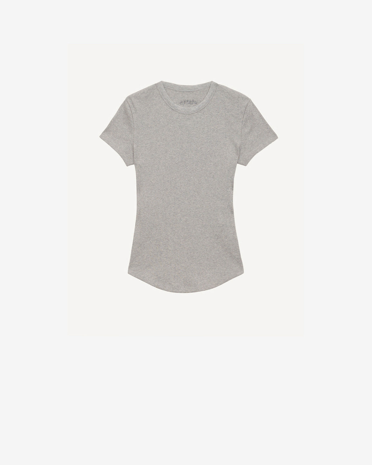 Isabel Marant Taomi t-shirt gris coton côtelé