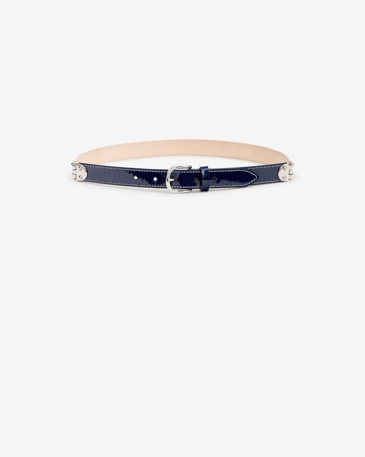 Isabel Marant Zap ceinture cuir bleu foncé