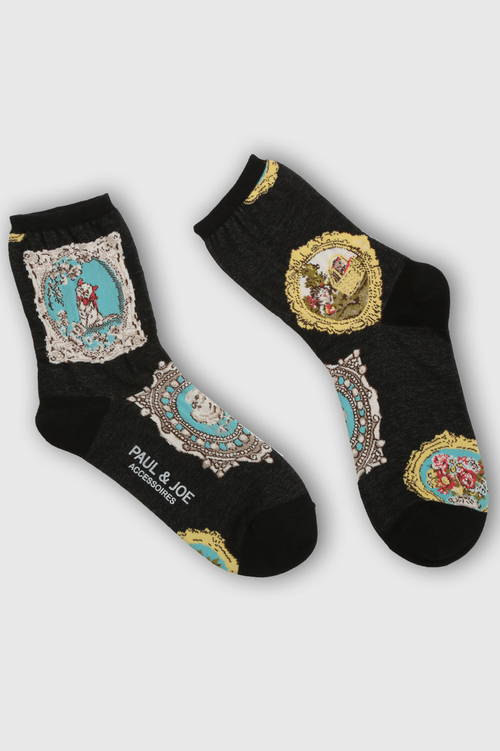 PAUL & JOE chaussettes coton médaillon blanc 36-39