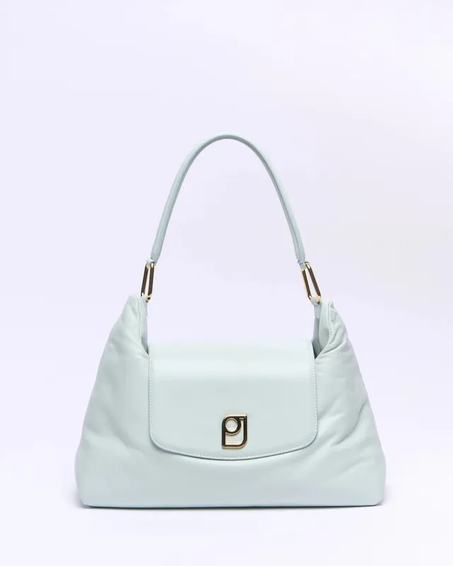 Paul & Joe Leandra sac épaule cuir agneau vert d'eau