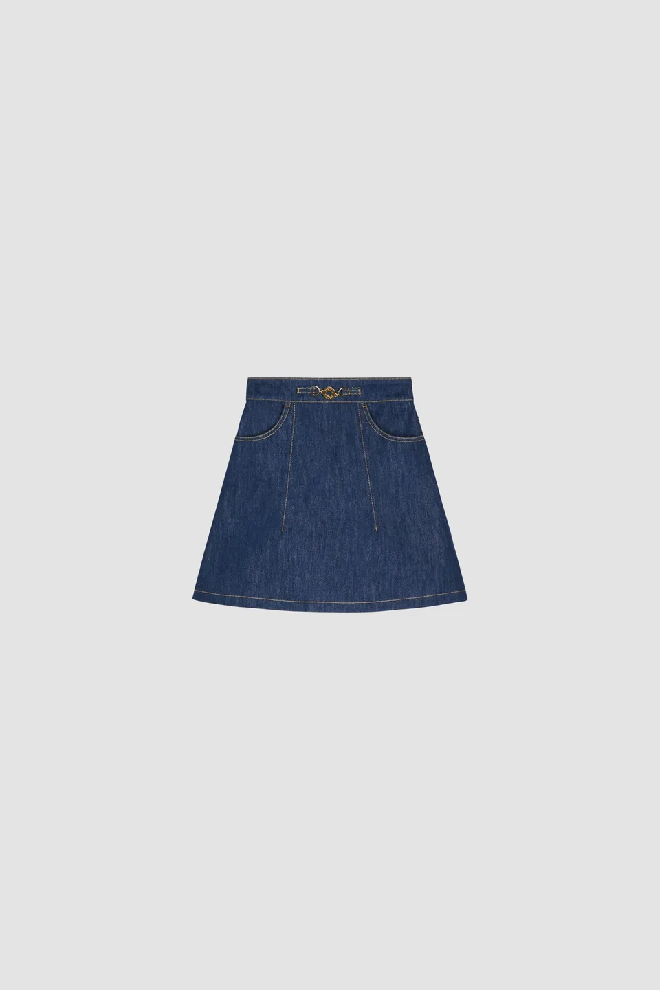 Patou Denim SK042 jupe mini jean Rodeo Blue