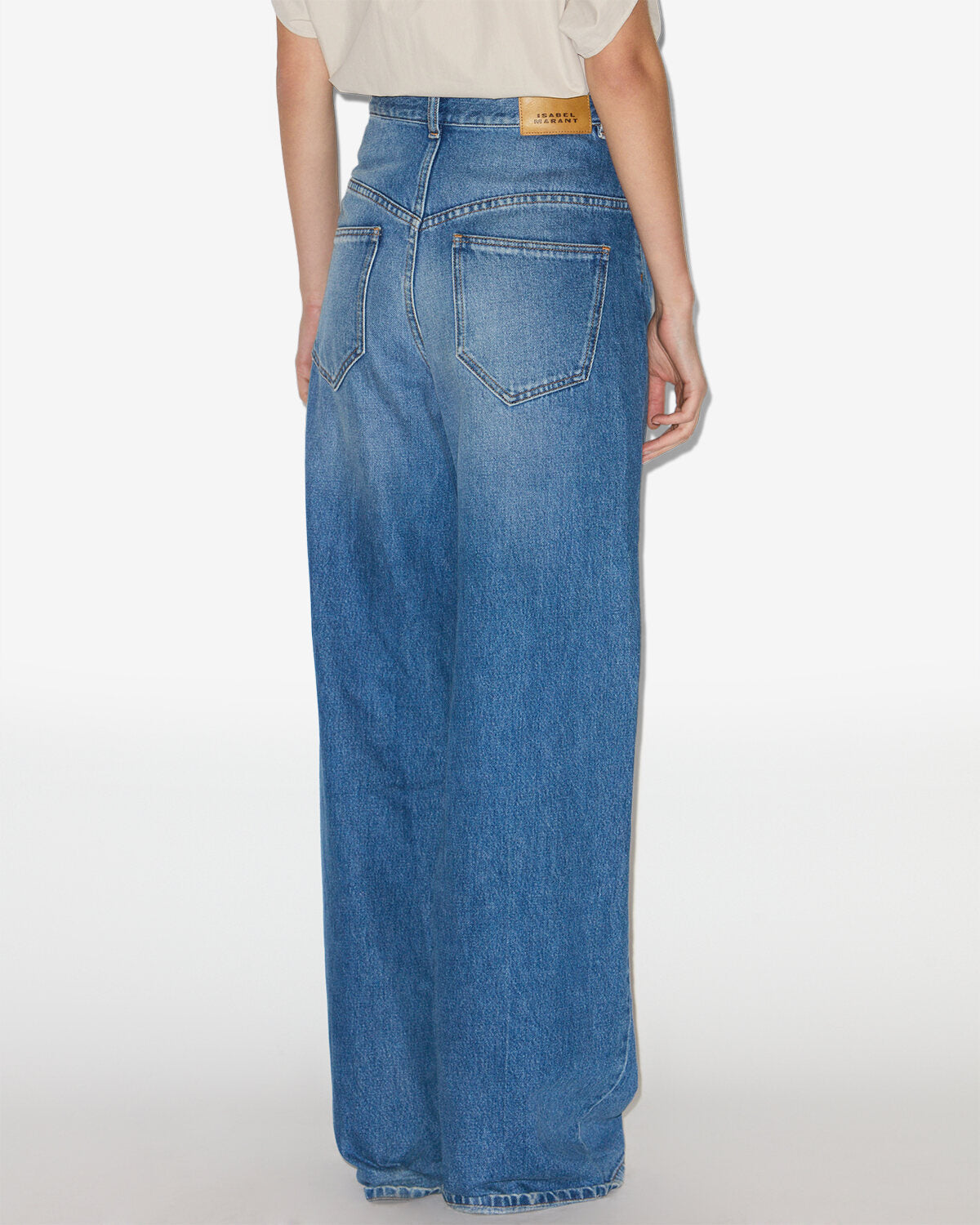 Isabel Marant Lemony Jean flare bleu taille haute