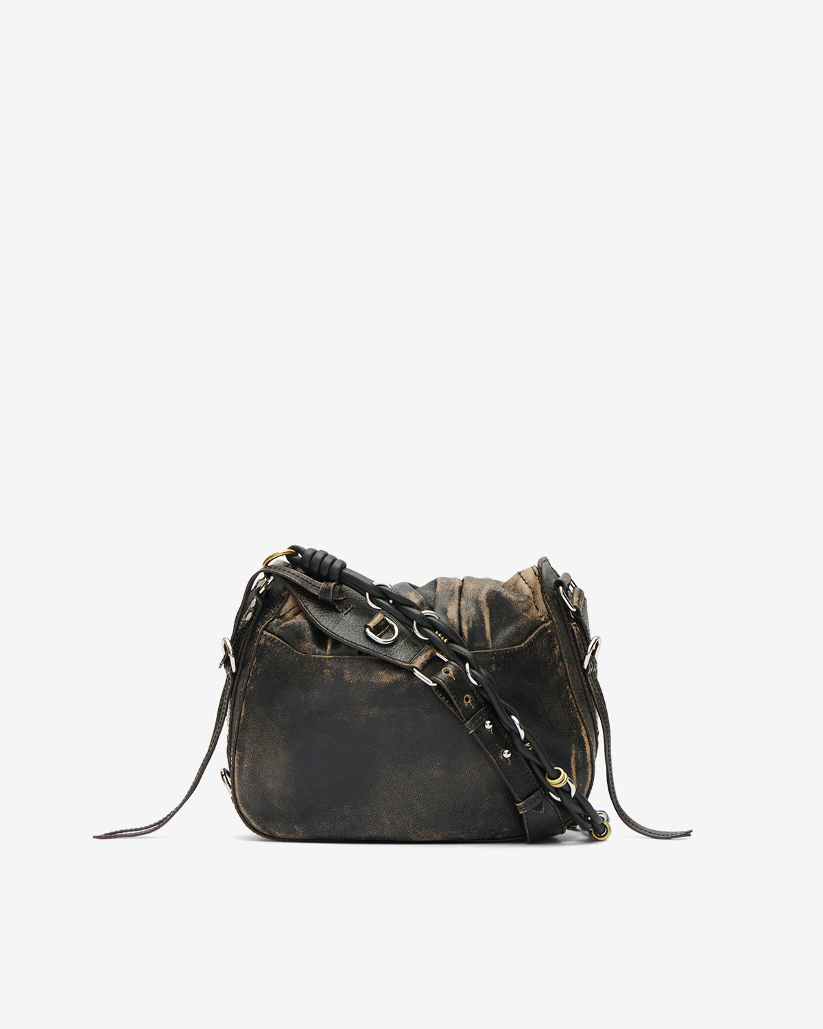 Isabel Marant Bolton sac cuir marron vintage 24x26 cm