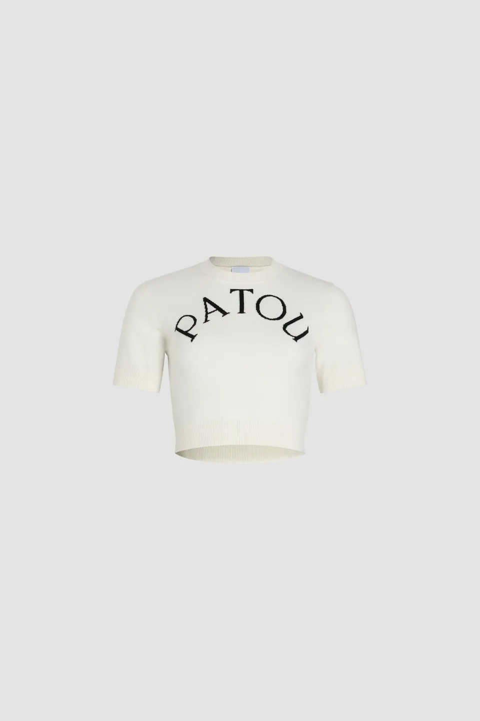 Patou Knitwear top KN222 P25KN222 cropped blanc laine