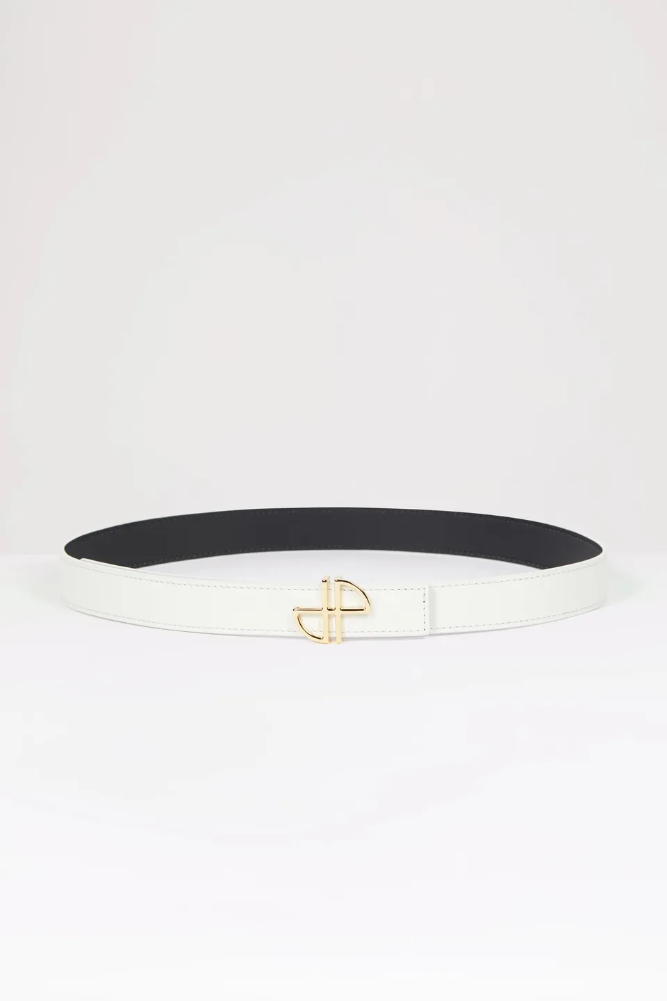 Patou H23BE0015021009A ceinture cuir blanc avalanche S-L