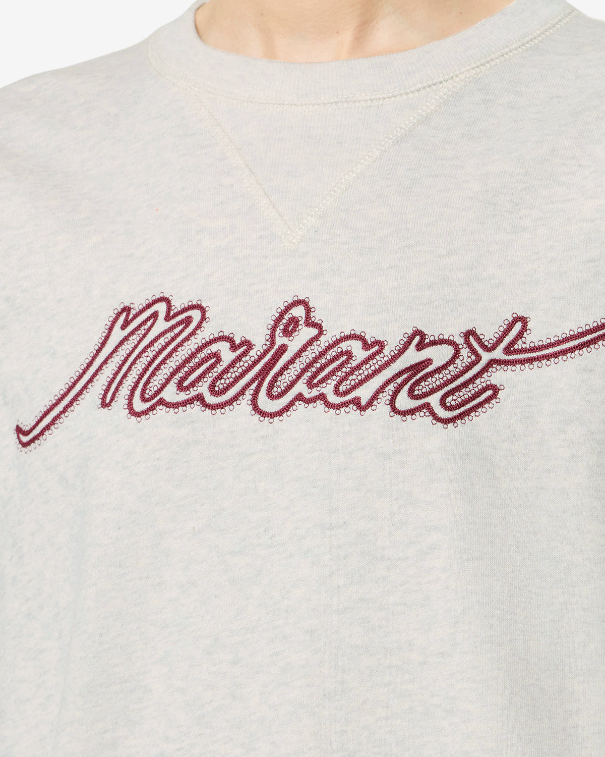 Isabel Marant Rise sweatshirt écru coton brodé