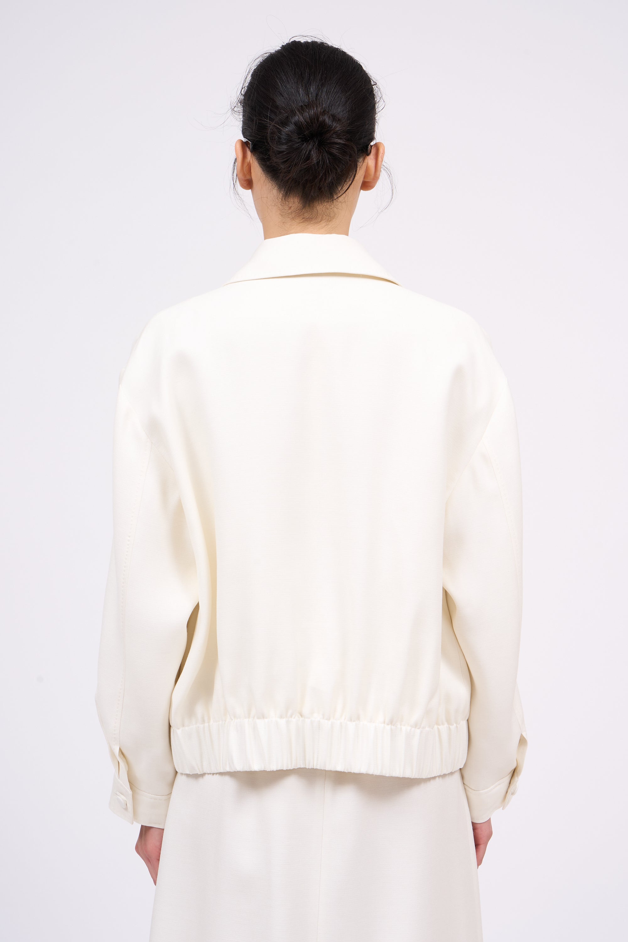 Paul & Joe Batignole veste bomber verte laine soie