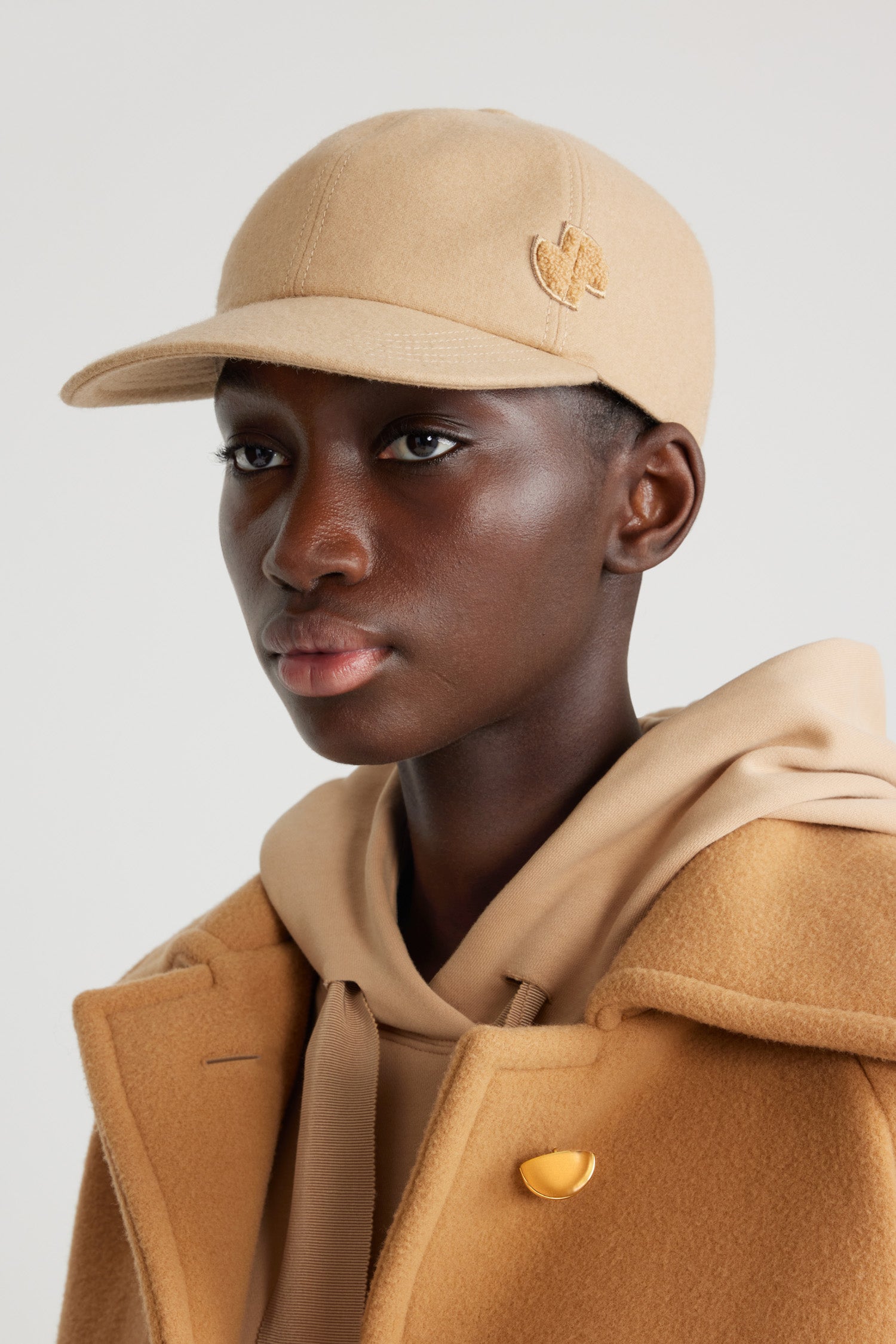 Patou AC077 casquette laine Gray Sand baseball
